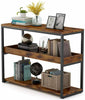 Industrial Style Console Table Storage Unit Shelf Bookcase Hallway Living Room