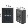 Super Bright LED Solar Powered Wall Light Door Fence Outdoor Garden Lighting UK