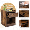 Set of 2 Nightstand Modern Sofa Side Table Bedroom End Table Cabinet W/ Drawer