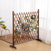 Expanding Portable Wooden Dog Fence Screen Puppy Pet Freestanding Trellis Gate