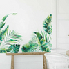 Wall Sticker PVC Green Tropical Leaves Plant Decal Nursery Art Home Decoration