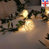 LED Artificial Rose Flower Fairy String Lights Home Party Wedding Decor Lamp UK
