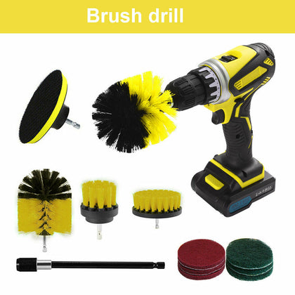 Drill Brush 12Pcs Electric Attachment Set Power Scrubber Cleaning Carpet Cleaner