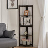 5 Tier Corner Shelving Unit Triangle Bookcase Storage Display Shelf Free Stand