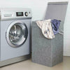 Large Laundry Baskets Washing Clothes Storage Folding Basket Bin Hamper Lid Gray