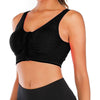 Ladies Zip Front Fastening Sports Bra Medium to High Impact Non Wired Comfort
