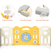 Foldable Baby Playpen Kids Toddler Safety Yard Activity Center W/ Lock & Toys