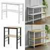 2Tier Wood Metal Microwave Storage Rack Shelving Shelf Kitchen Office Unit Stand