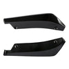 2X Universal Car Rear Bumper Lip Diffuser Shark Fins Splitter black UK