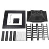 3in1 Firepit Metal Outdoor Garden Patio Heater Stove Fire Pit Brazier BBQ Grill