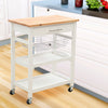 Kitchen Trolley Serving Cart Rolling Storage Island Table With Drawer Shelf Rack