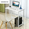 White Small Compact Computer Desk PC Table Workstation Home Office Study Writing