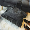 UK Large Lady Handbag Rivets Tassel Leather Messenger Shoulder Bag Travel
