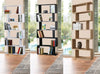 WestWood Modern Book Shelves | 6 Tier S Shape Bookshelf Case Storage - PB01