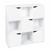 Wooden 9 Cube 5 Doors Storage Unit Cupboard Bookcase Shelving Display Shelves