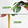 120CM Artificial Ficus Tree Realistic Fake Decorative Plant with Plastic Pot