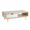 TV Stand Media Unit Cabinet Coffee Table w/ Drawers Storage Wood Legs 120cm Room