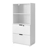 Filing Cabinet Freestanding Display Cabinet Filing Cabinet with 2 Drawer 1 Shelf