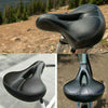 Dual Spring Bike Bicycle MTB Wide Big Bum Soft Extra Comfort Saddle Seat Pad UK