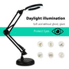 LED Desk Lamp Magnifying Magnifier Glass With Light Stand Clamp For Repair Read