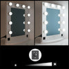 Vanity Makeup Mirror LED Lights Wall /Desk Freestanding with 10 Bulbs QUALITY CE