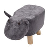 Padded Cow Shape Stool Cute Chidrens Kids Decoration Footrest Wood Frame Legs UK