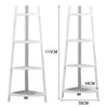 Wooden White Ladder Storage Rack Display Stand Shelving Unit Plant Flower Shelf