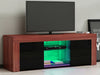 Modern TV Unit Cabinet Stand Sideboard Matt body & High Gloss Doors FREE LED