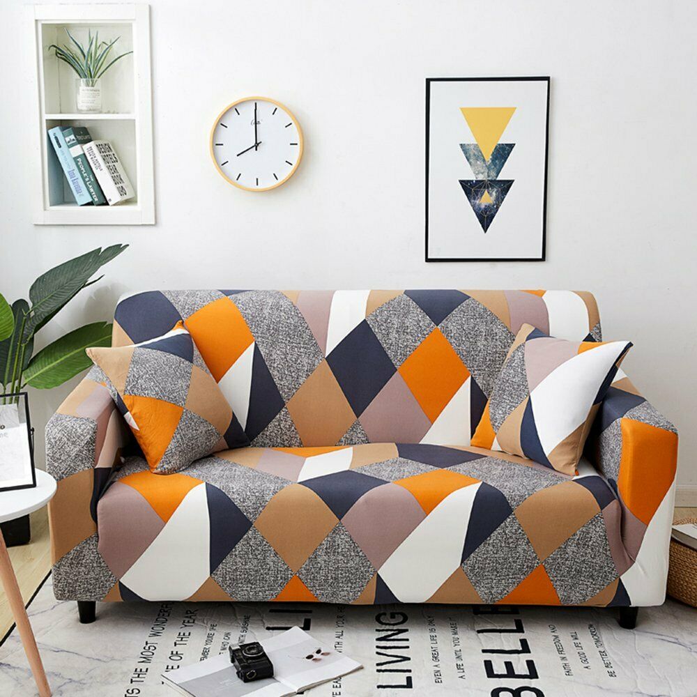 2/3 Seater Elastic Sofa Covers Slipcover Settee Stretch Floral Couch Protector