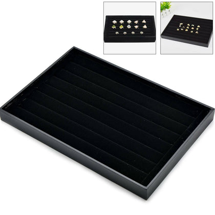 Large Capacity Velvet Ring Storage Display Tray/Box Showcase (UP TO 100 RINGS)