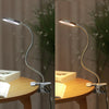 LED USB Clip On Flexible Desk Lamp Dimmable Memory Bed Read Table Study Light UK