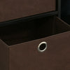 Furinno Espresso Living Storage Cabinet with Bins and Door, Espresso/Dark Brown