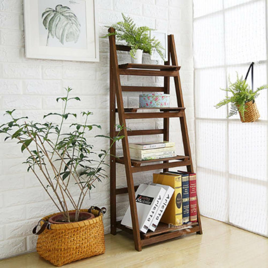 Foldable Ladder Storage Rack Display Stand Shelving Unit Plant Flower Pot Shelf