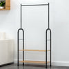 Heavy Duty Garment Clothes Rail Hanging Display Rack Coat Free Standing Shelf