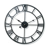 Large Wall Clock Roman Numerals Indoor Giant Open Face Metal 40CM Round Modern