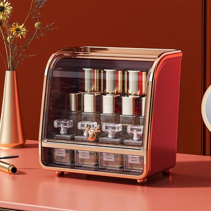 Large Retro Style Desktop Make Up Cosmetic Storage Organizer Jewelry Container