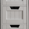 Priano Free Standing Unit 4 Drawer Bathroom Storage Tidy Floor Cabinet Cupboard