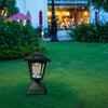 Solar Power Cap Light Outdoor Garden Post Fence Landscape Lamps UK (2 Pack)