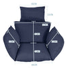 Garden Patio Hanging Egg Swing Chair Seat Pad Replacement Cushion Indoor Outdoor