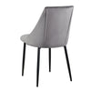 2/4/6 Modern Slope Dining Chairs Velvet Seat Metal Legs Home Kichen Chair Set UK