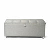 Ottoman Large Storage Chest Box Seat Storage Bench Bedroom Pouffe Toy Box Grey
