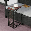 Small Sofa Side Table C Shaped Coffee End Table Living Room/Bedroom/L