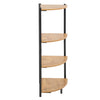 4 Tier Ladder Corner Shelf Shelving Unit Metal Wood Storage Display Stand Rack