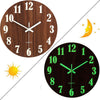 30cm Luminous Wall Clock Glow In The Dark Quartz Open Face Hanging Numeral Clock