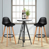 2x Breakfast Bar Stool High Chair PU Leather Kitchen Chrome w/Footrest Home Shop