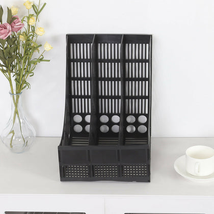 File Publication Filing Tray 3 Shelf Storage Box Divider Magazine Holders Office