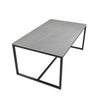 Modern Coffee Rea Table Rectangle Marble Top Table Storage Living Room Furniture