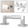 Square Modern Bathroom Toilet Roll Holder in Chrome Wall Mounted Design uk