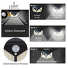 4X100LED Solar Power PIR Motion Sensor Wall Lights Outdoor Garden Security Lamp
