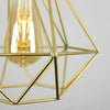 Metal Pendant Light Shade Ceiling Industrial Geometric Wire Cage Lampshade Decor